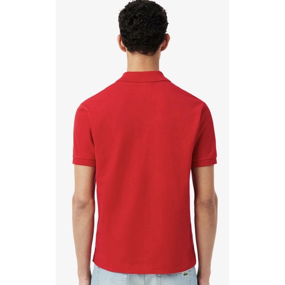 Lacoste Polo Shirt Mens Size Medium Red Short Sleeve Cotton Golf Casual - Picture 3 of 9